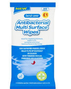 Bestin Antibacterial Multi Surface 50 Wipes(Pack of 12)