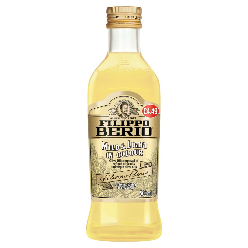 FILIPPO BERIO Mild & Light in Colour 500ml (Pack of 6)