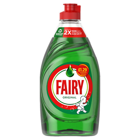 Fairy Original Washing Up Liquid Green with LiftAction 320ml (Pack of 10)