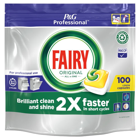 Fairy Professional All In One Dishwasher Tablets Lemon 100 (3.02Kg) (Pack of 1)