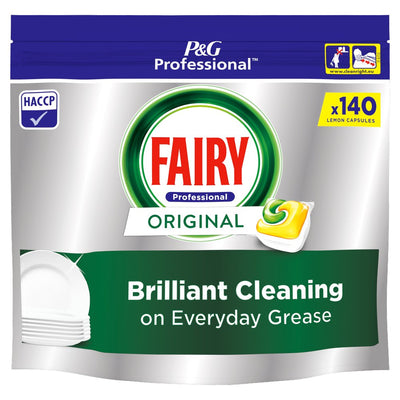 Fairy Professional Original Dishwashing Capsules Lemon, 140 washes (Pack of 1)