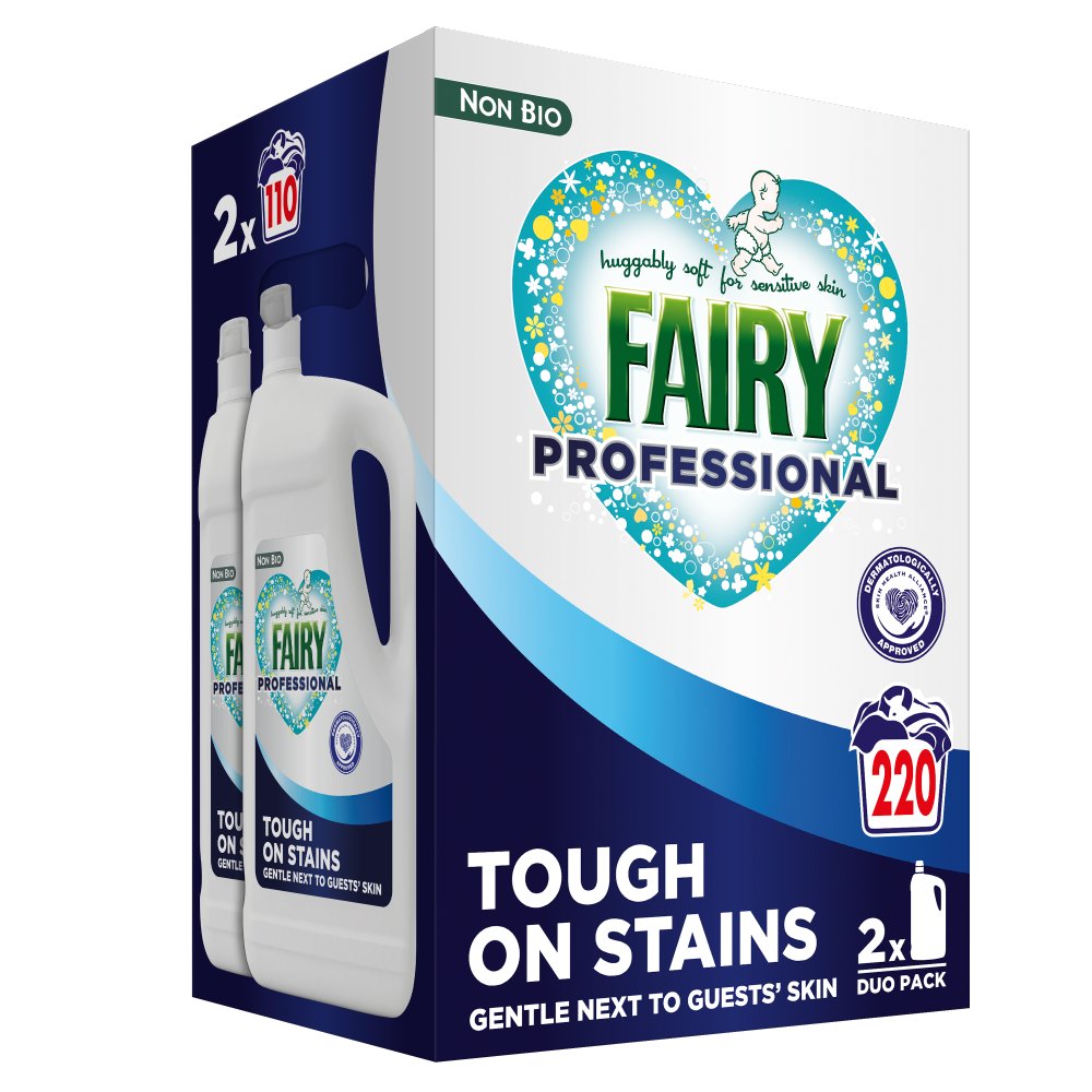 Fairy Non-Bio Professional Liquid Detergent, 110 Washes, 4.95kg(pack of 2)