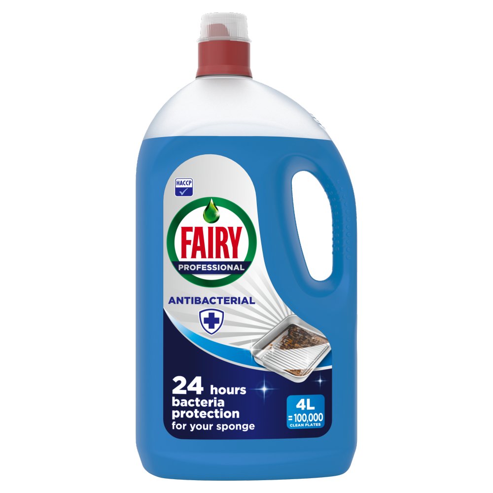 Fairy Professional Antibacterial Washing Up Liquid 4L (Pack of 1)