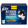 Felix As Good As It Looks Ocean Feast Selection in Jelly 12 x 100g (Pack of 4)