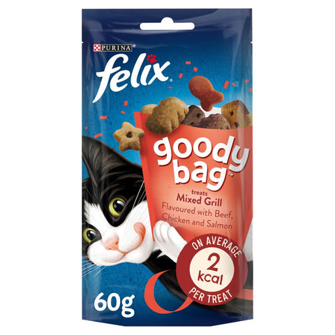 Felix Goody Bag Cat Treats Mixed Grill 60g (Pack of 8)