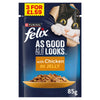 Felix As Good As It Looks with Chicken in Jelly 85g (Pack of 26)