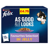 Felix As Good As It Looks Mixed Selection in Jelly 12 x 85g (Pack of 4)