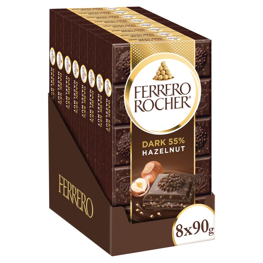 Ferrero Rocher Dark 90g Tablet (Pack of 8)