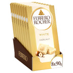Ferrero Rocher White Chocolate Hazelnut 90g (Pack of 8)