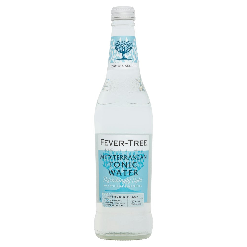 Fever-Tree Refreshingly Light Mediterranean Tonic Water 500ml (Pack of 8)