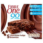 Fibre One 90 Calorie Chocolate Fudge5 Brownies 120g (Pack of 5)