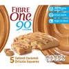 Fibre One 90 Calorie Salted Caramel 5 Squares 120g (Pack of 5)