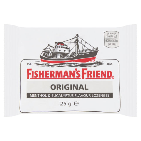 Fisherman's Friend Original Menthol & Eucalyptus Flavour Lozenges 25g (Pack of 24)