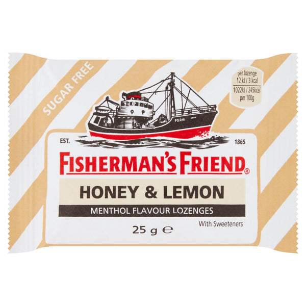 Fisherman's Friend Honey & Lemon Menthol Flavour Lozenges 25g (Pack of 24)