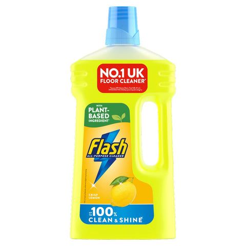 Flash Multipurpose Floor Liquid Cleaner Crisp Lemon 950ml (Pack of 6)