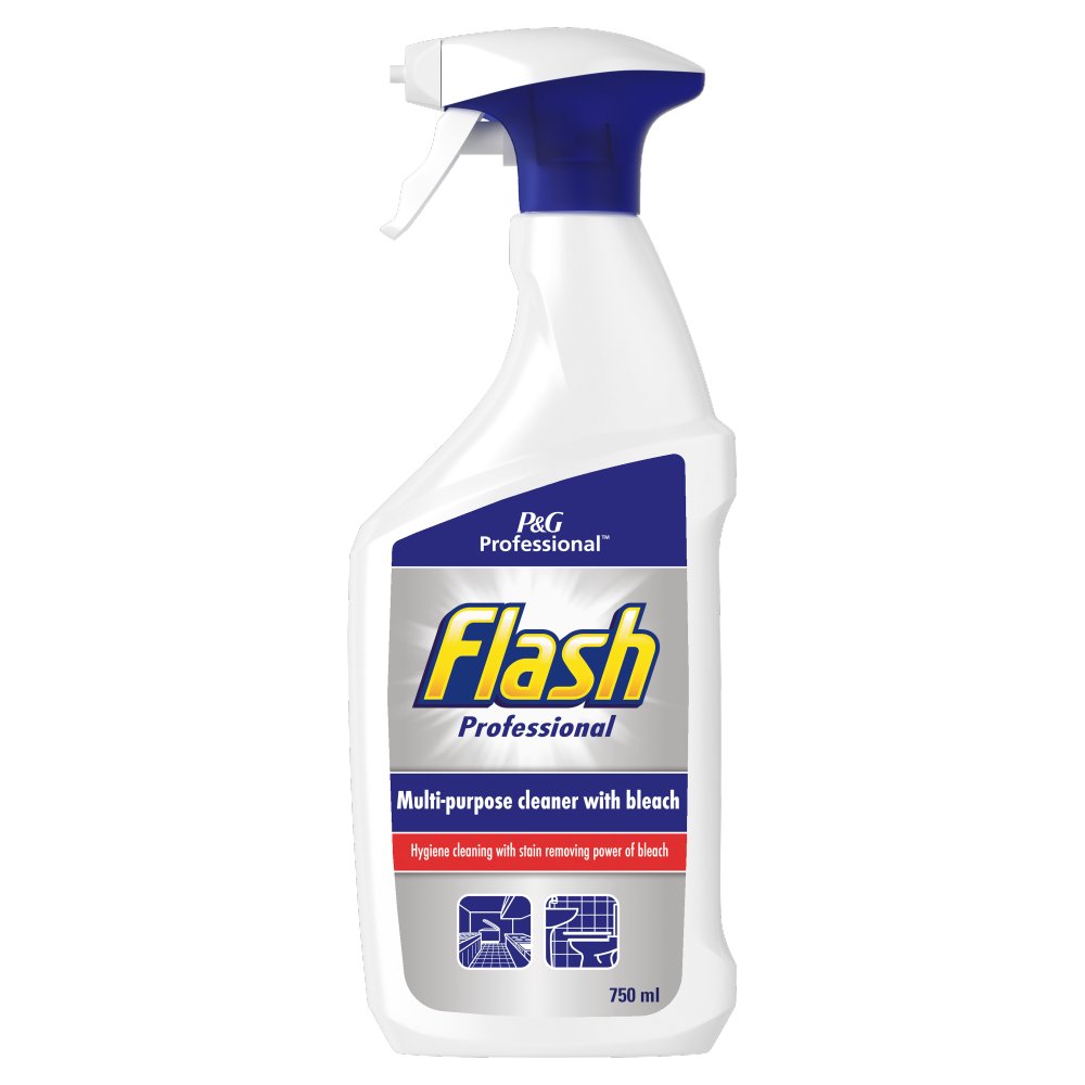 Flash Professional Multi-Purpose Cleaner With Bleach 750ml (Pack of 10)