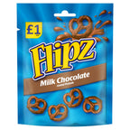 Flipz Milk Chocolate Coated Pretzel Snacks 80g (Pack of 6)