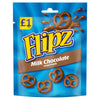 Flipz Milk Chocolate Coated Pretzel Snacks 80g (Pack of 6)
