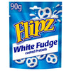 Flipz White Fudge Covered Pretzels Bag 90g (Pack of 6)