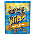 Flipz Peanut Butter Flavour Coated Pretzel Snacks 80g (Pack of 12)