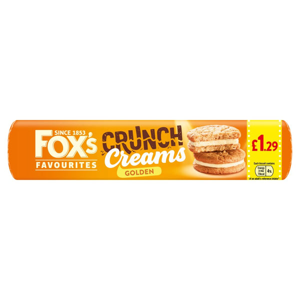 Fox's Favourites Crunch Creams Golden 200g (Pack of 12)
