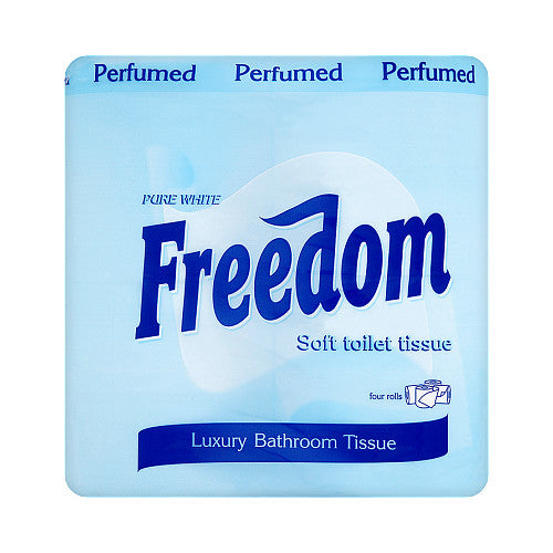 Freedom Soft Toilet Tissue Perfumed Pure White 4pk (Pack of 10)