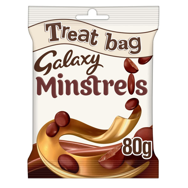 Galaxy Minstrels Milk Chocolate Buttons Treat Bag 80g (Pack of 20)