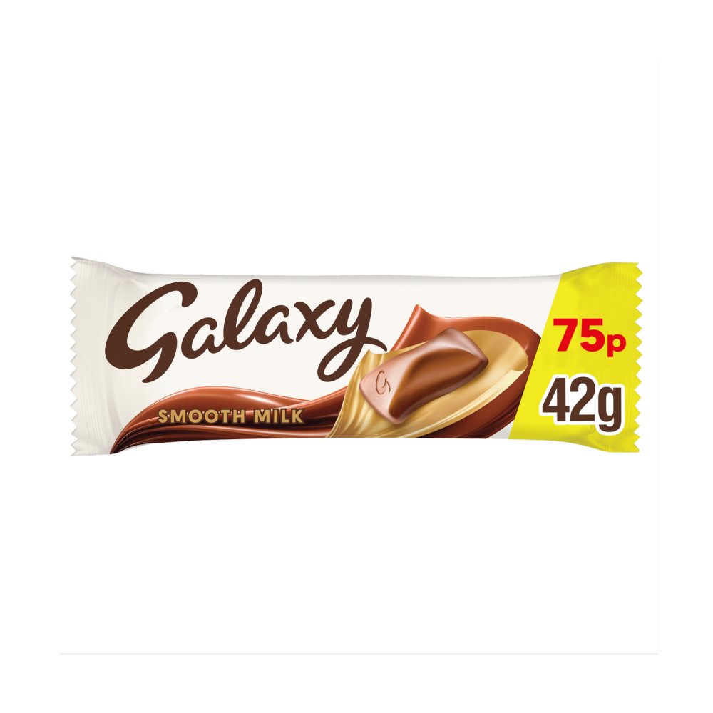 Galaxy Smooth Milk Chocolate Snack Bar 42g (Pack of 24)
