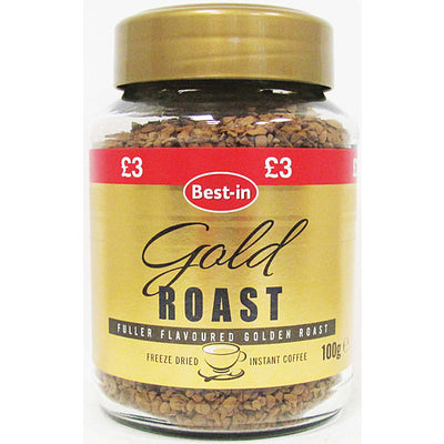 Bestin Gold Roast Freeze Dried Coffee 100g (Pack of 6)