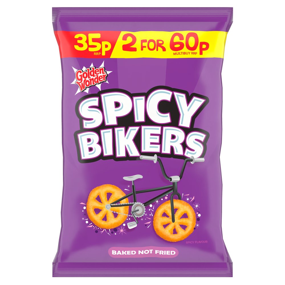 Golden Wonder Spicy Bikers 22g (Pack of 36)