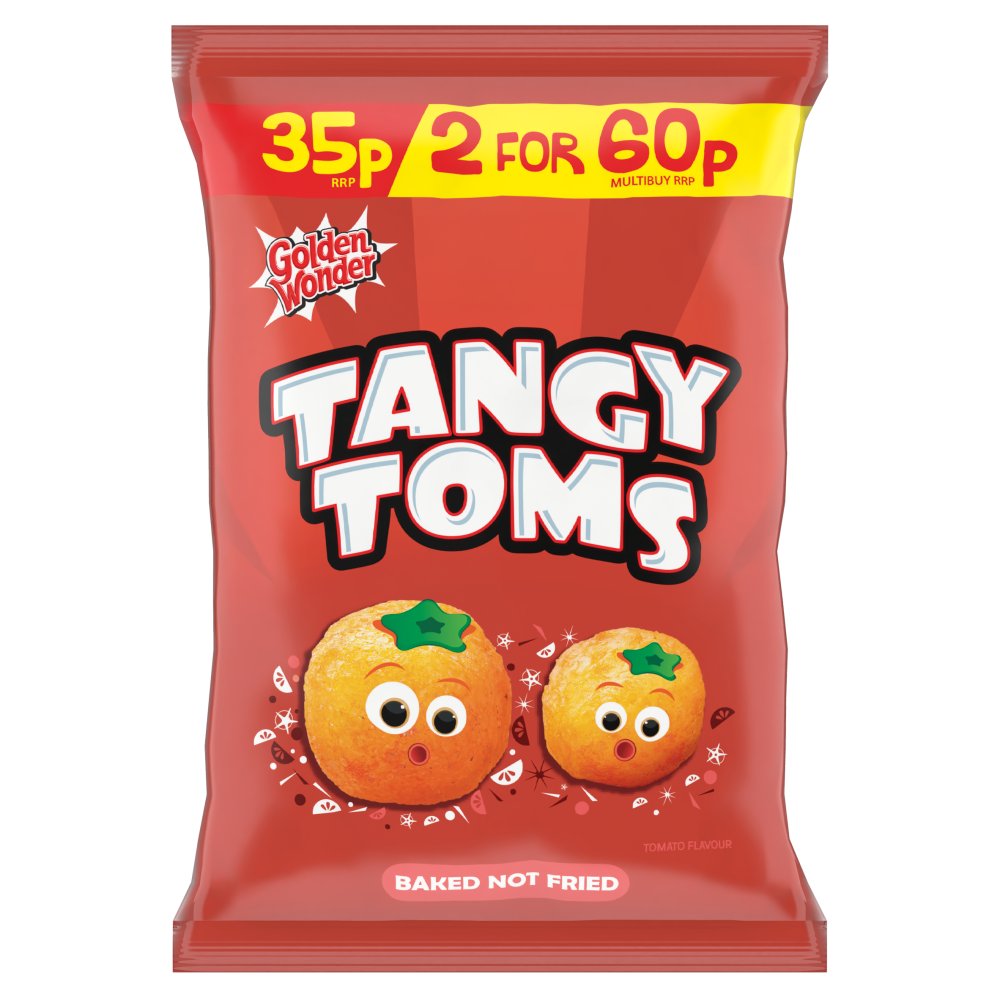 Golden Wonder Tangy Toms 22g (Pack of 36)