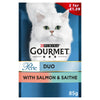 Gourmet Perle Cat Food Duo with Salmon & Saithe 85g (Pack of26)