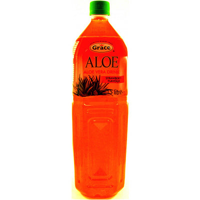 Grace Aloe Vera Strawberry 1.5Ltr (Pack of 6)