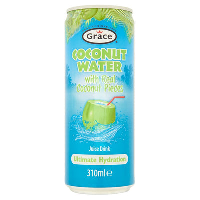 Grace Coconut Water Juice Drink with Real Coconut Pieces 310ml (Pack of 12)