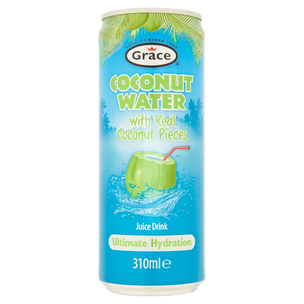 Grace Coconut Water Juice Drink with Real Coconut Pieces 310ml (Pack of 12)