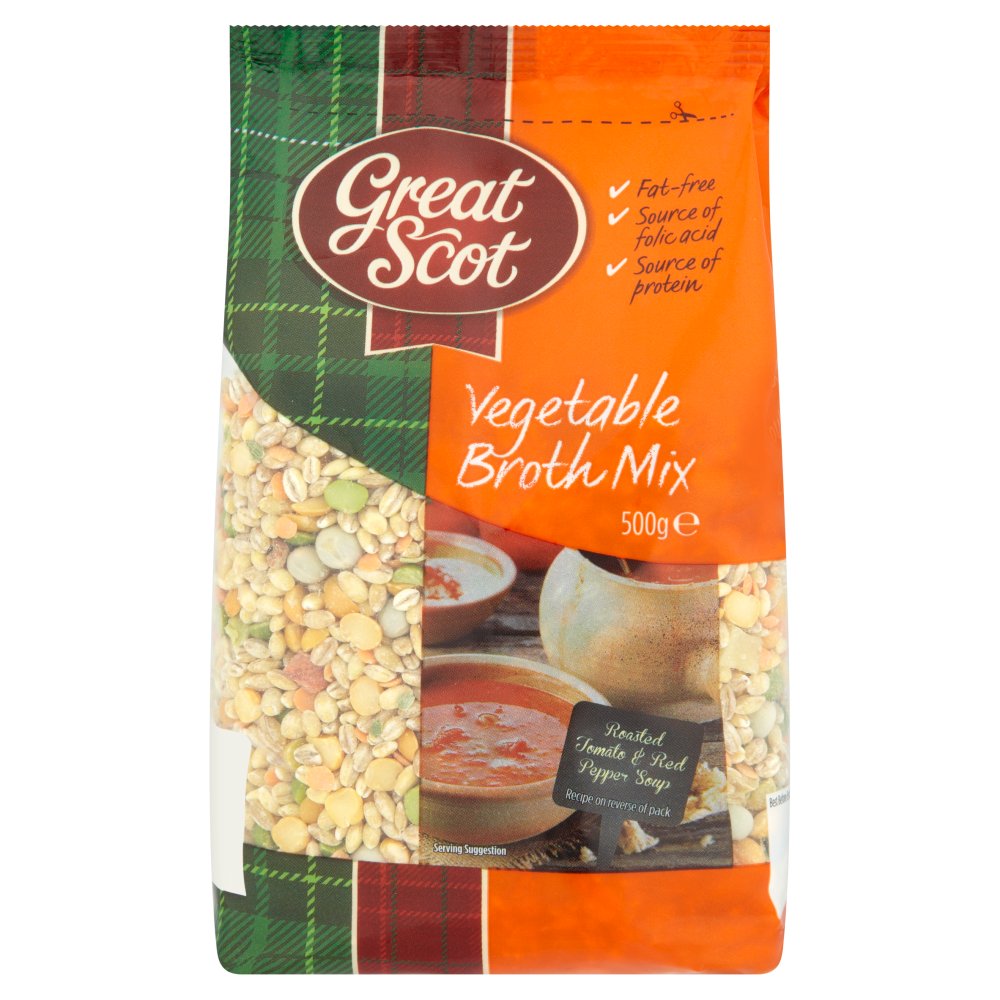 Great Scot Vegetable Broth Mix 500g (Pack of 5)