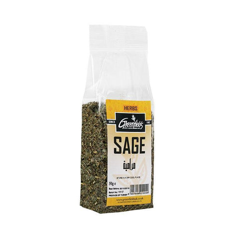Greenfields Sage Leaves 50g (Pack of 8)
