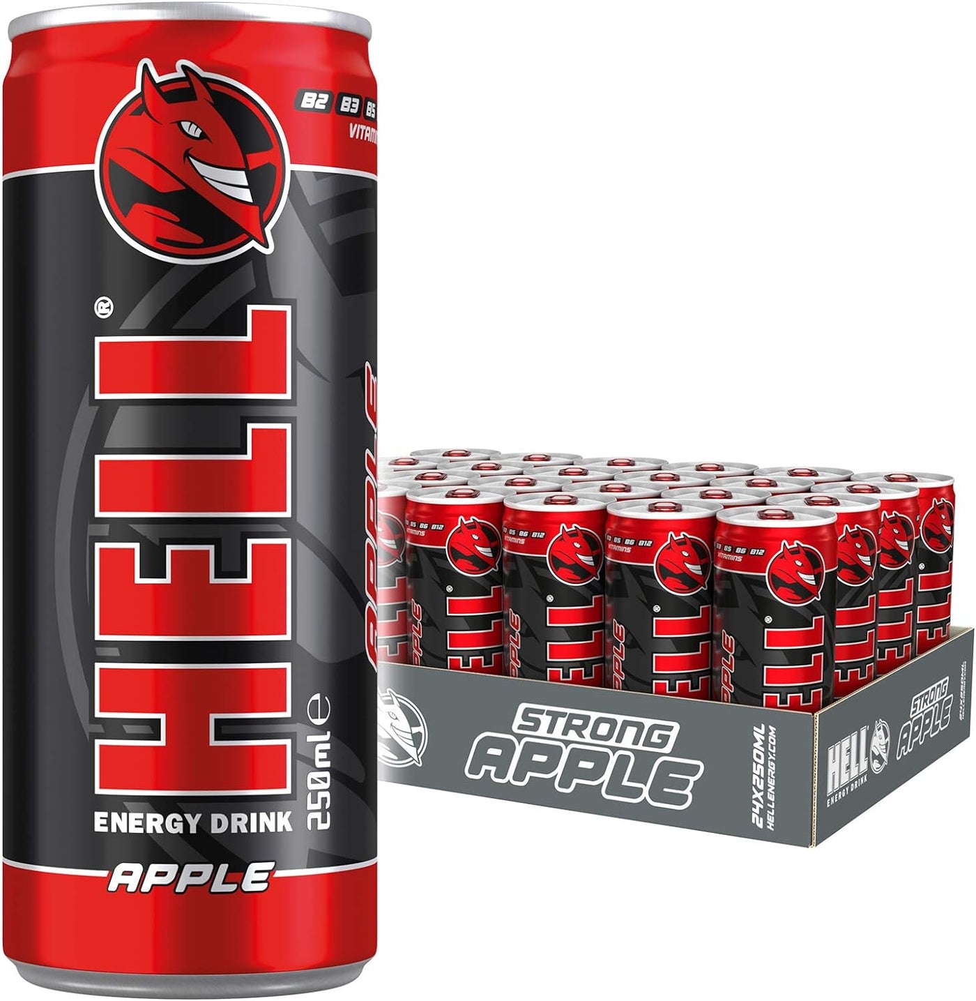 HELL ENERGY DRINK Apple 250Ml (Pack of 24)