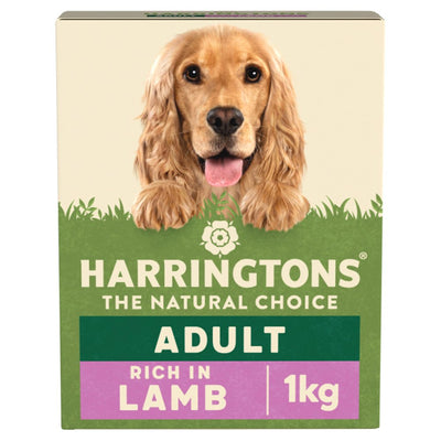 Harringtons Rich in Lamb & Rice Dry Adult Dog Food 1kg (Pack of 5)