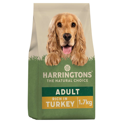 Harringtons Rich in Turkey with Veg Dry Adult Dog Food 1.7kg (Pack of 4)