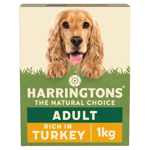 Harringtons Rich in Turkey with Veg Dry Adult Dog Food 1kg (Pack of 5)