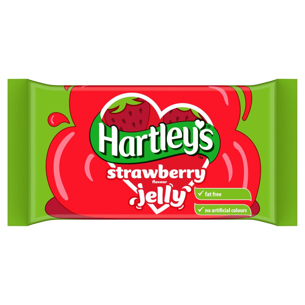 Hartley's Strawberry Flavour Tablet Jelly 135g (Pack of 12)