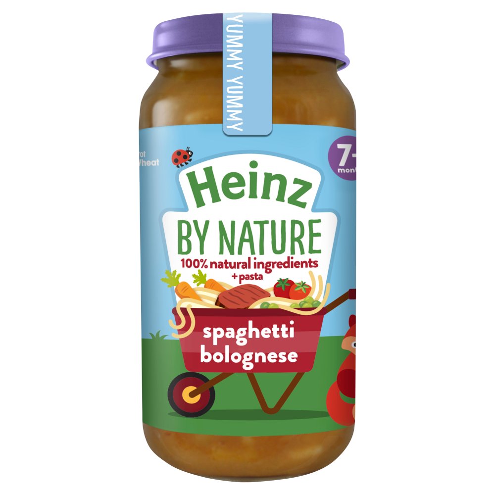 Heinz 7+ Months By Nature Spaghetti Bolognese Baby Food 200g (Pack of 6)