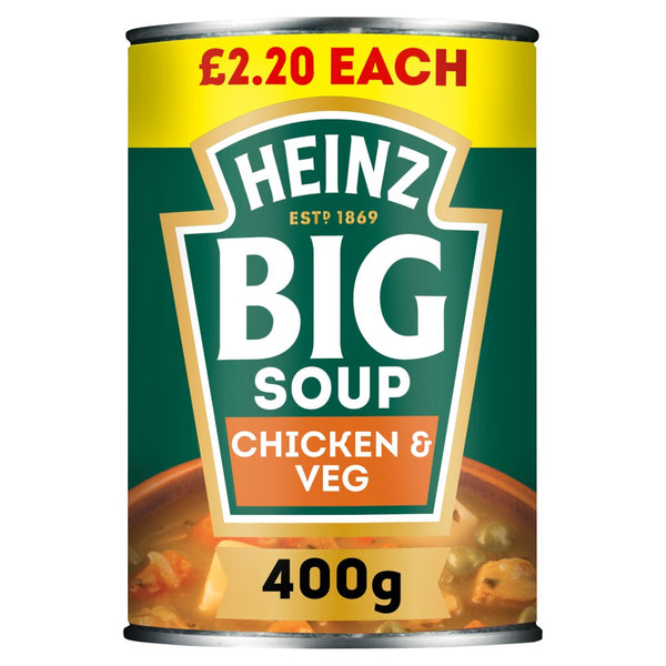 Heinz Big Soup Chunky Chicken & Vegetable 400g (Pack of 12)
