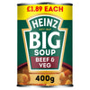 Heinz Big Soup Chunky Beef & Vegetable 400g (Pack of 12)