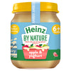 Heinz By Nature Apple & Yoghurt Baby Food Jar 6+ Months 120g (Pack of 6)
