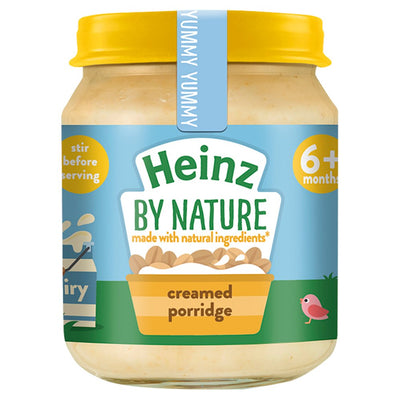 Heinz Creamed Porridge Baby Food Jar 6+ Months 120g (Pack of 6)