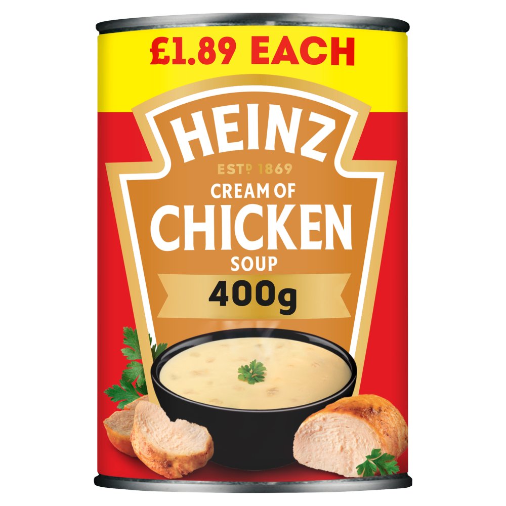 Heinz Cream of Chicken Soup 400g (Pack of 12)