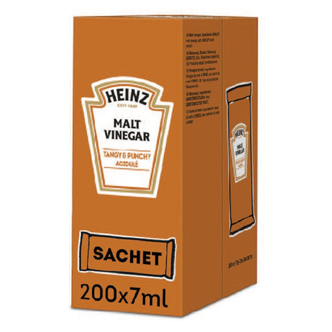 Heinz Malt Vinegar Sachets 7ml x 200 (Pack of 1)