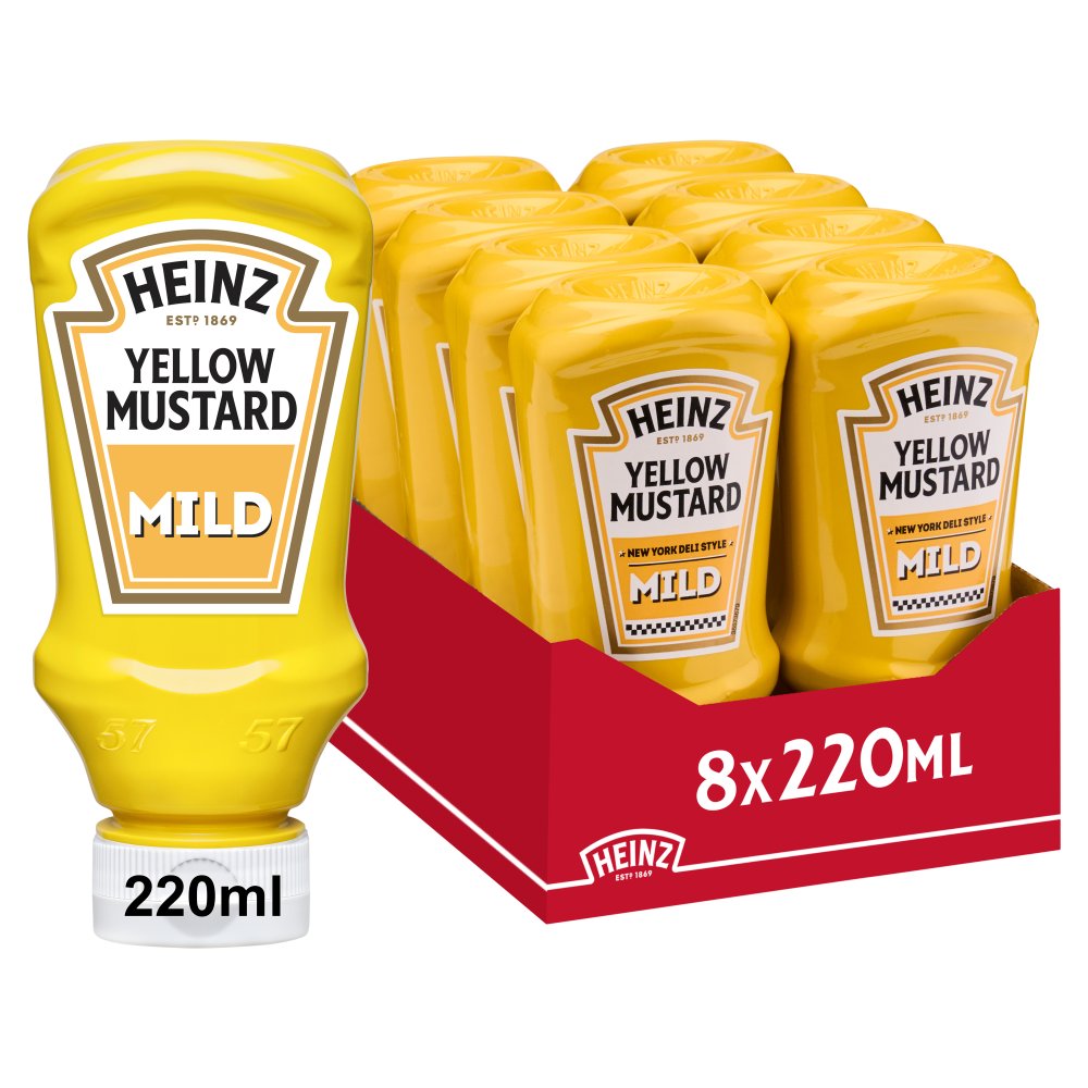 Heinz Mild Yellow Mustard 8 x 240g